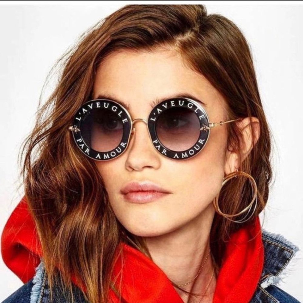 L’Aveugle Par Amour Round Sunglasses